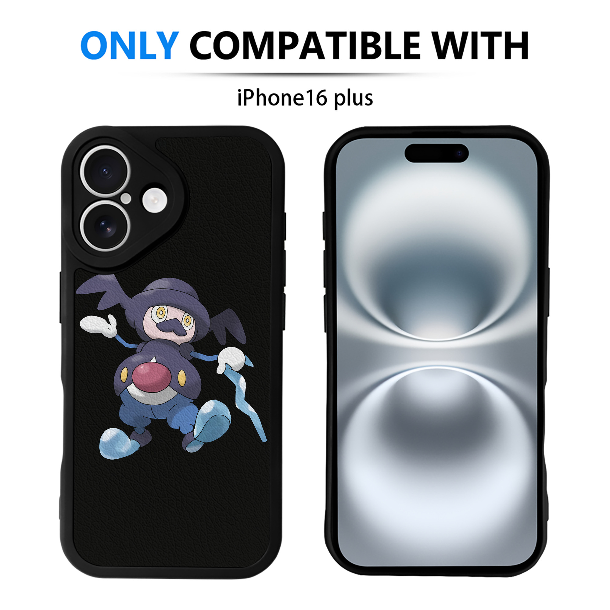 （画像用） ポケットモンスター Pokémon 【iPhone 16シリーズ対応】シリコンスマホケース（レザー調） 材質：シリコン
